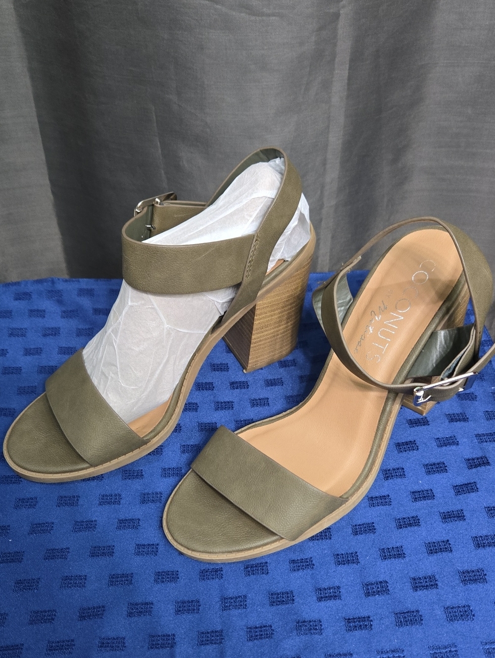 Coconuts by Matisse Olive Block Heel Sandals